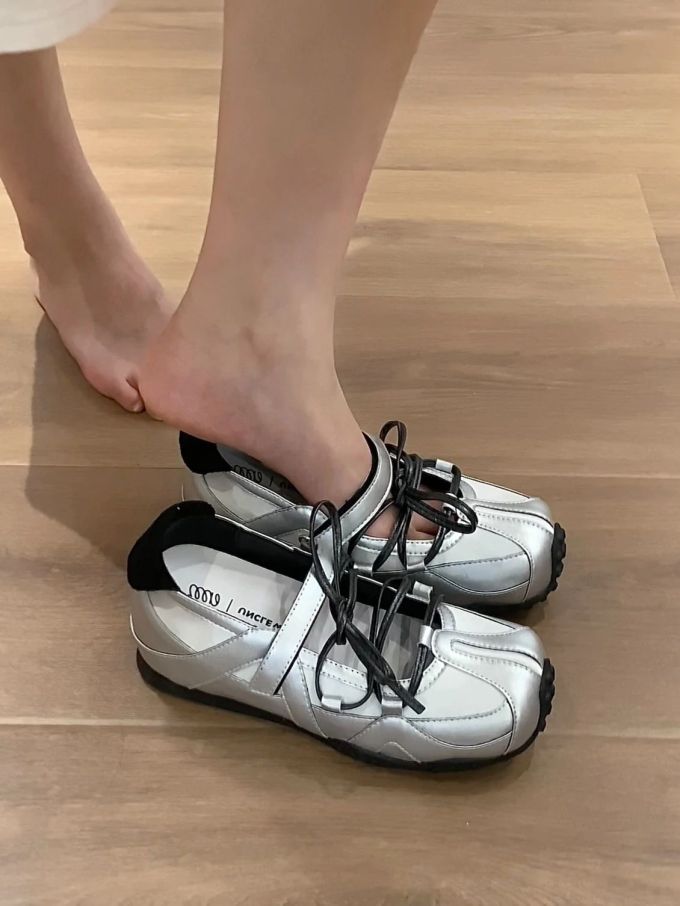 低帮 弹力绳 皮革