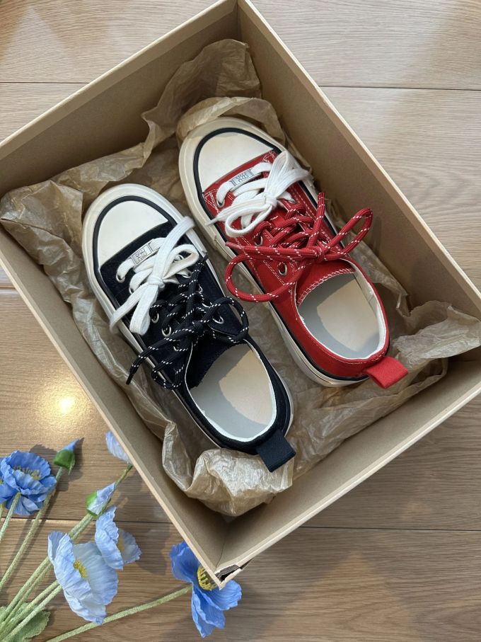 高帮 系带 布面