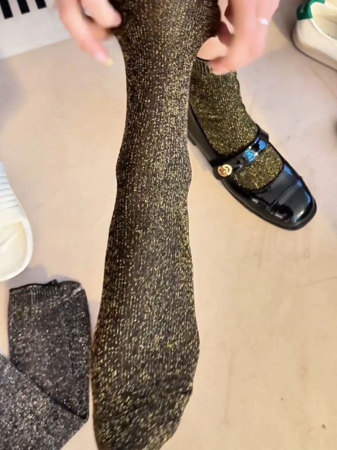 方头 中口鞋 皮革 