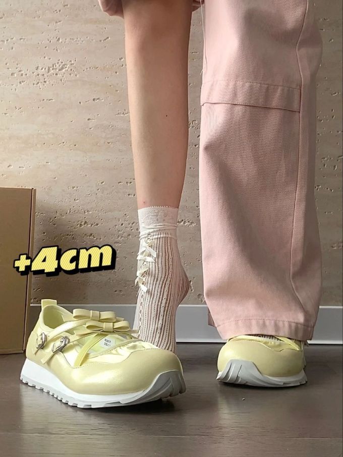 厚底 圆头 深口鞋 皮革