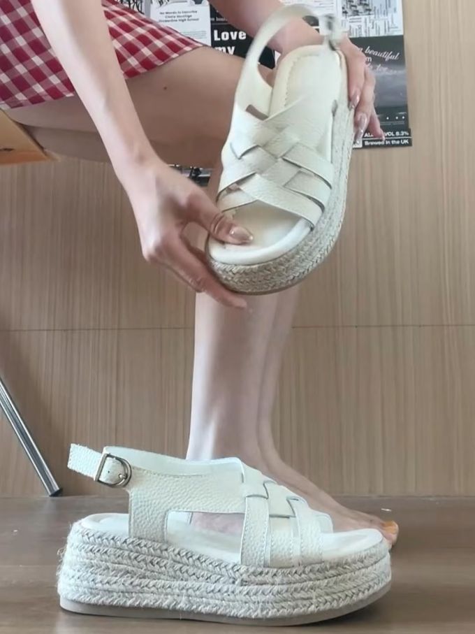 无帮 袢扣 皮革 