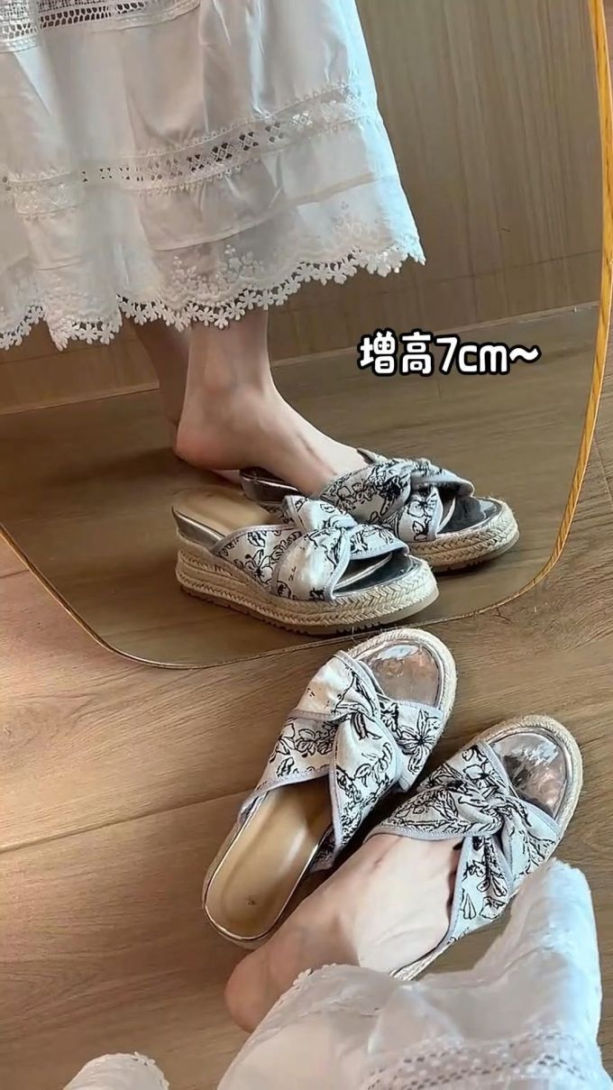 圆头 无帮 深口鞋 布面