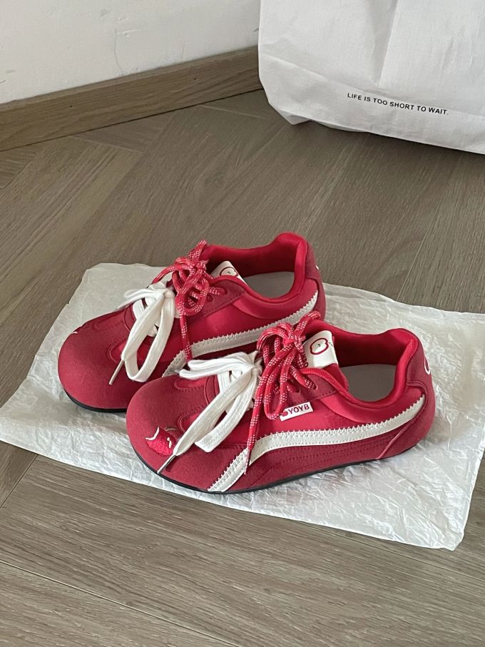 低帮 系带 皮革