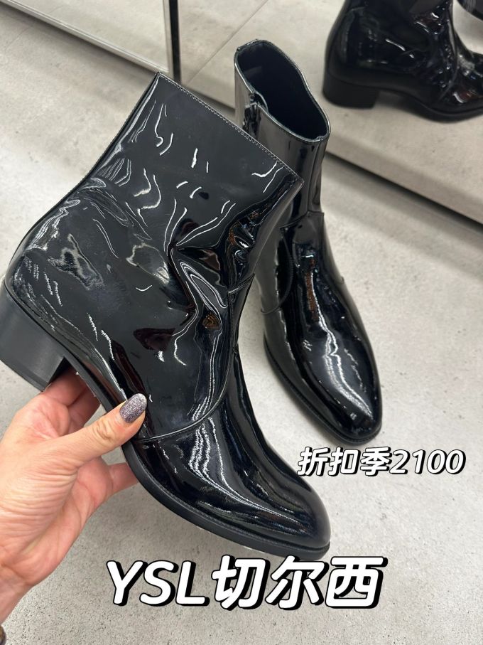中跟 粗跟 皮革