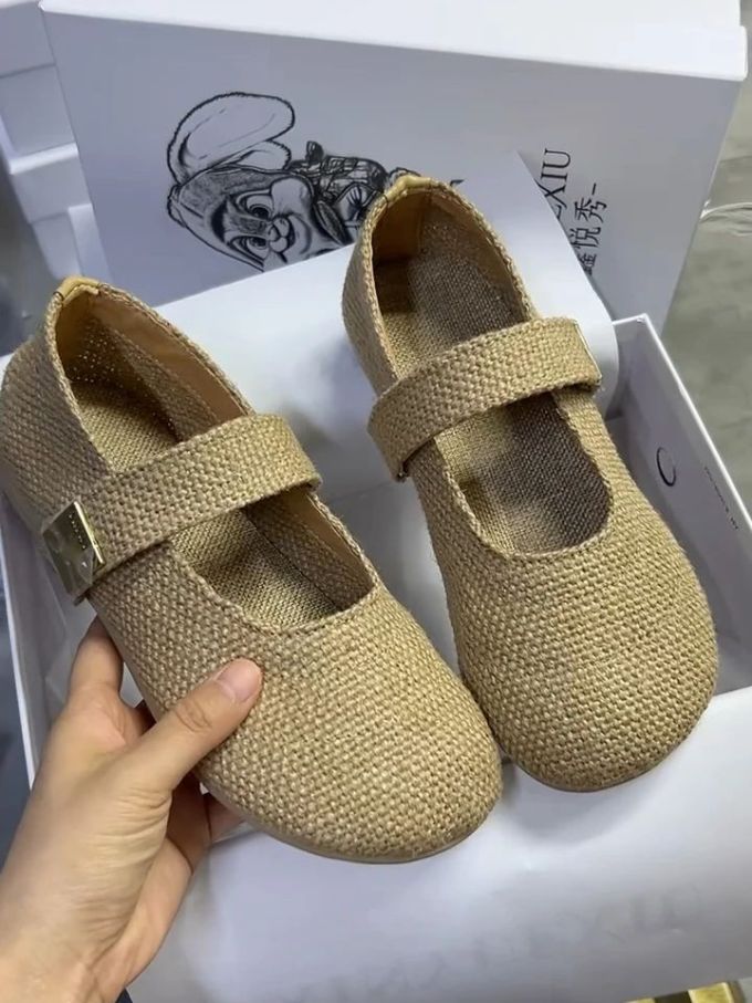 圆头 中口鞋 网面 