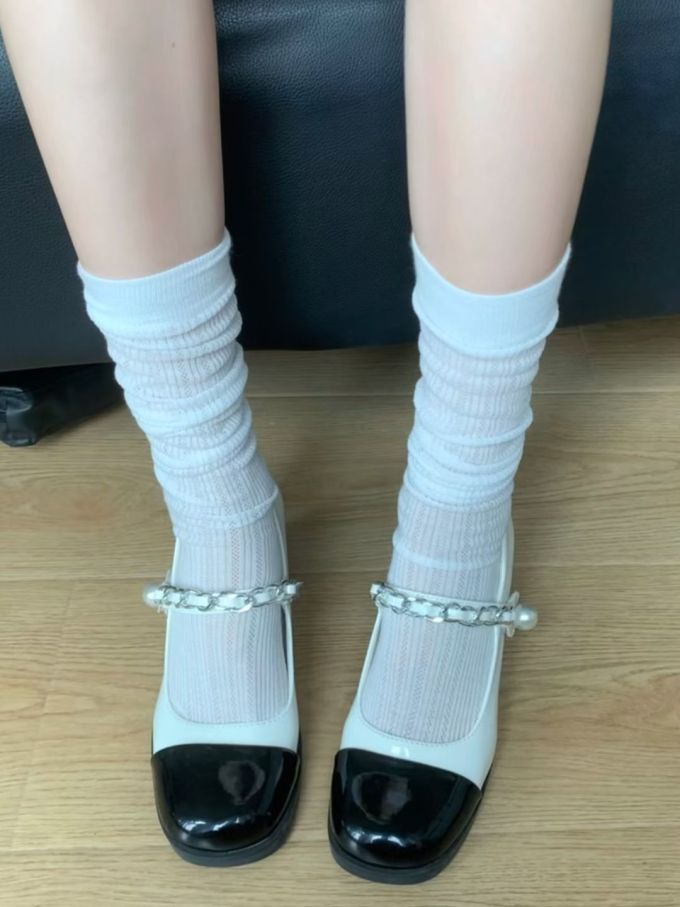 圆头 中口鞋 皮革