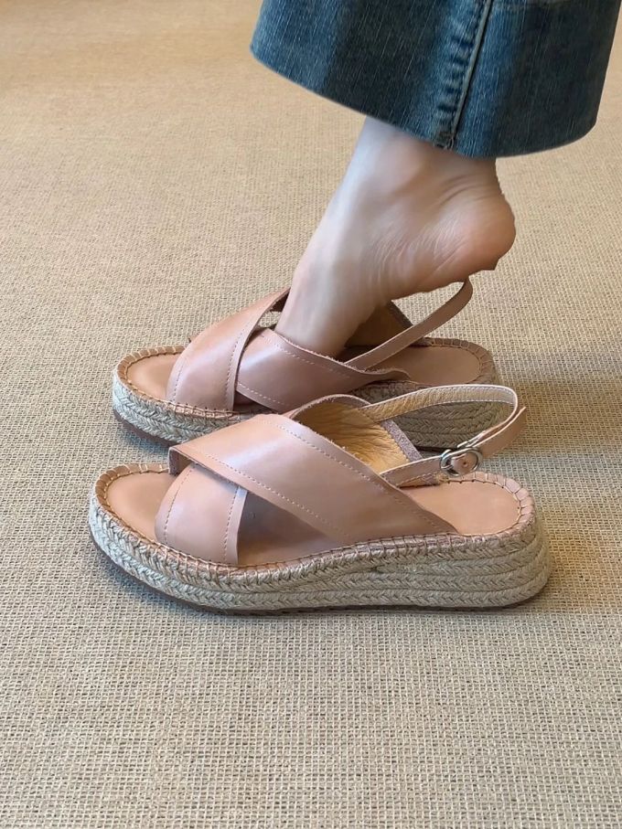 无帮 袢扣 皮革