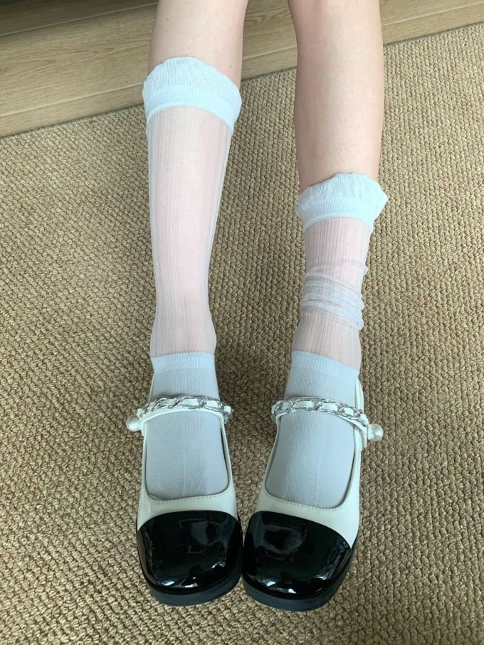 圆头 中口鞋 皮革 