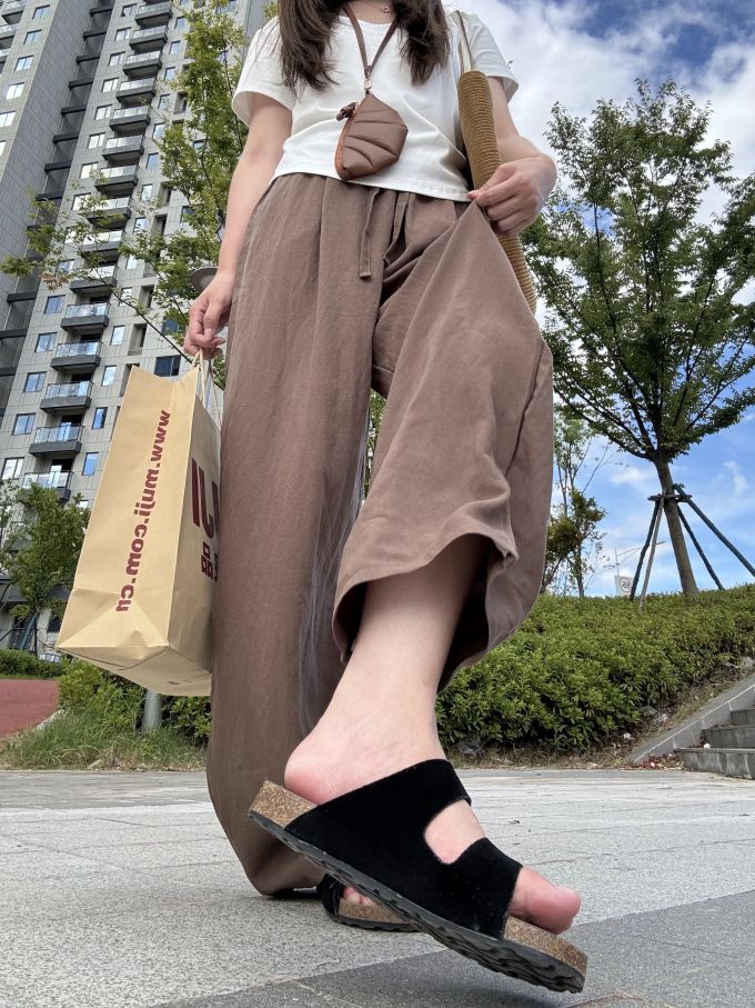 棉麻 深灰褐色 鹿角色 燕尾服 基础绳带
