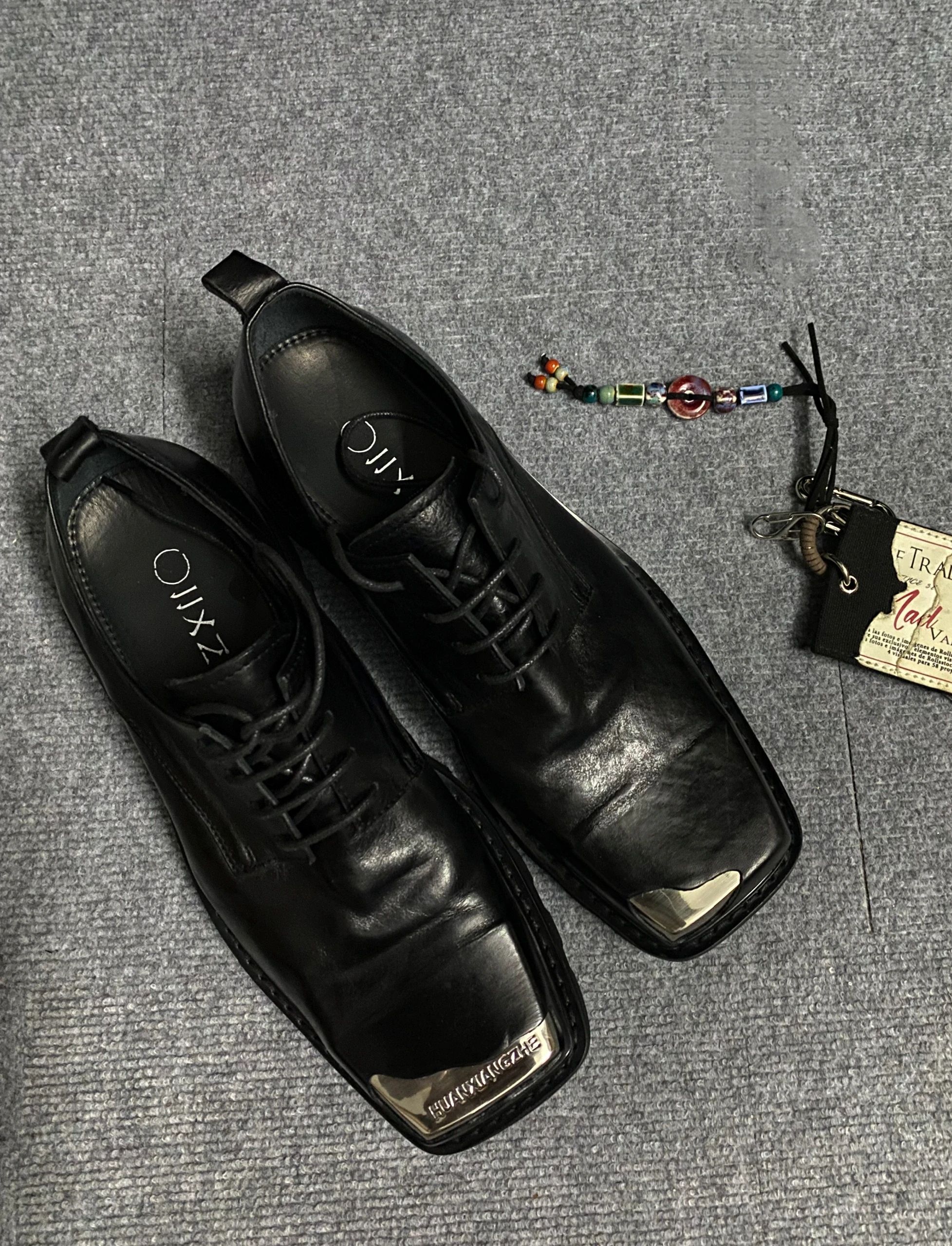 方头 系带 皮革  - VALI鞋履AI设计主图