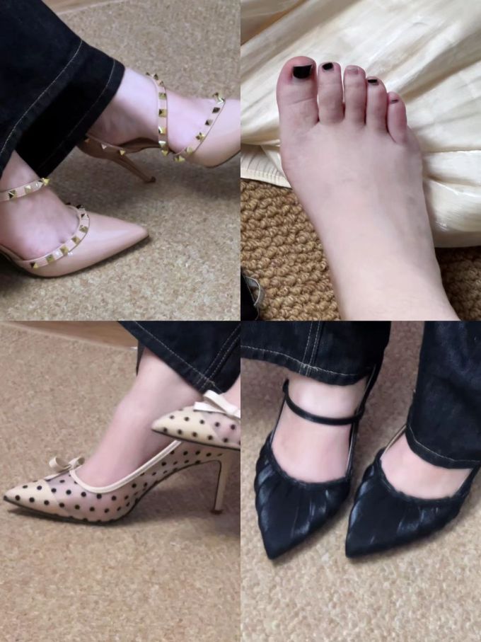 尖头 低帮 中口鞋 皮革