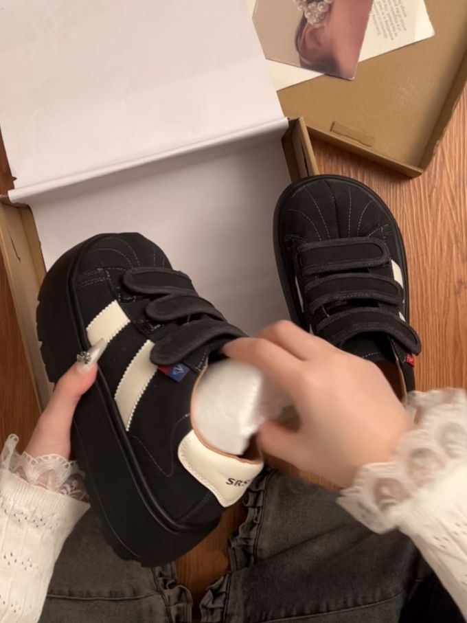 低帮 魔术贴 皮革