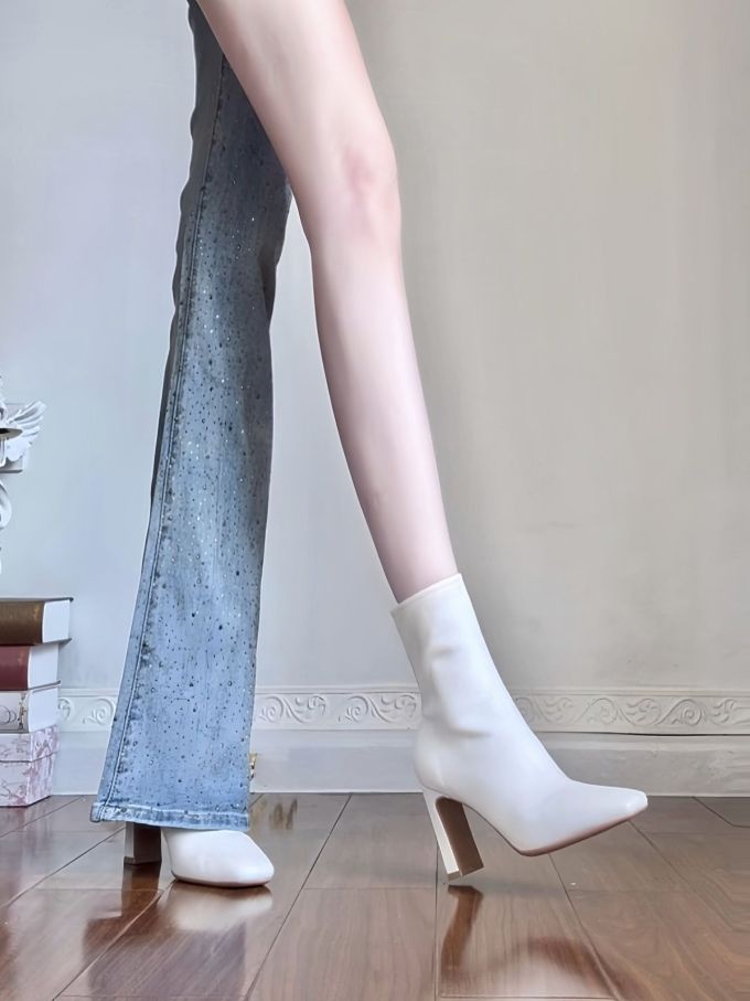 高跟 粗跟 皮革