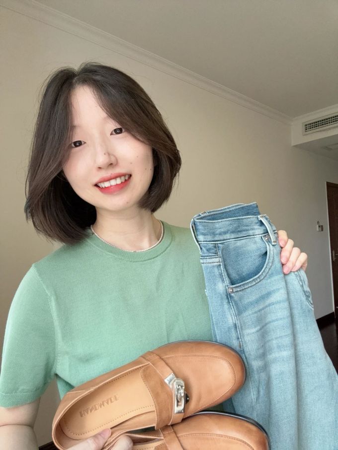 毛纺 圆形领 短袖 基础袖 细针 