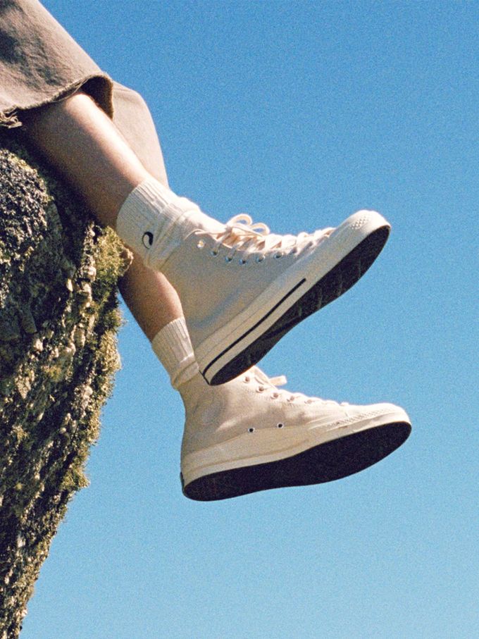 高帮 系带 布面