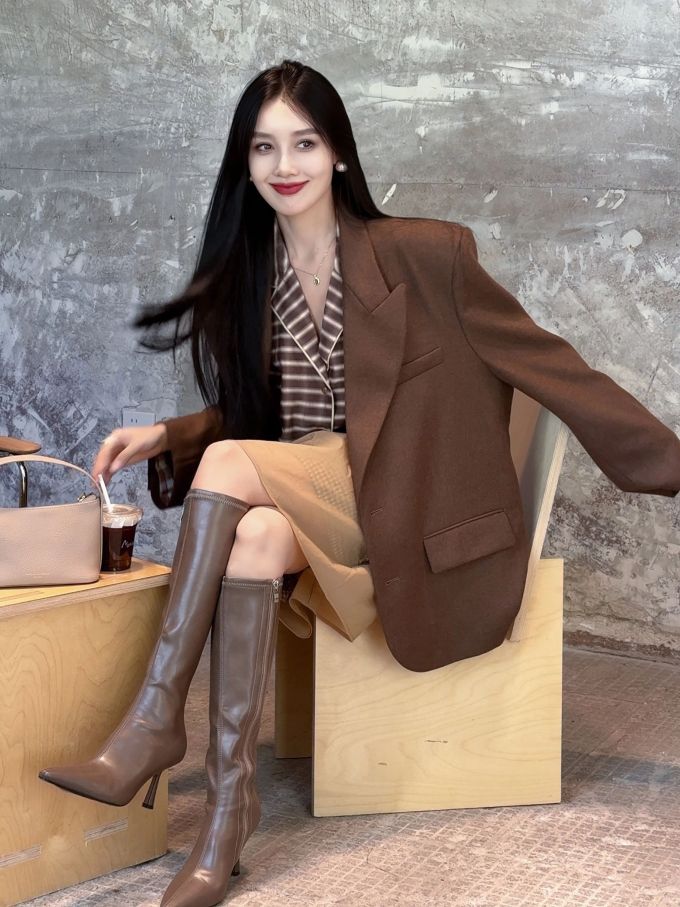 正装面料 H型 翻驳领 中长袖 基础袖 基础扣饰 都市休闲 都市