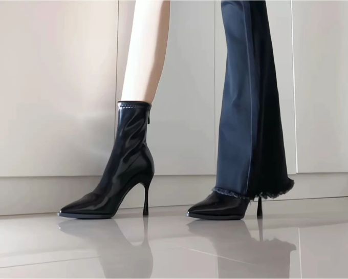 高跟 细跟 皮革