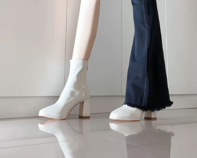 高跟 粗跟 皮革