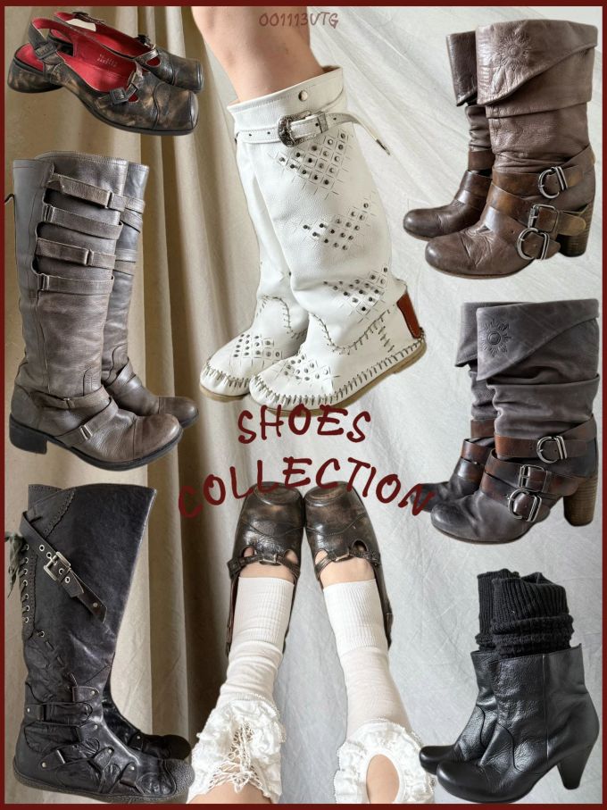 中跟 粗跟 皮革