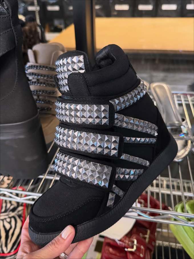 高帮 系带 魔术贴 