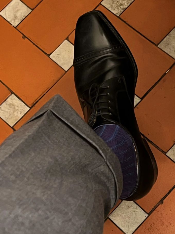 尖头 系带 皮革