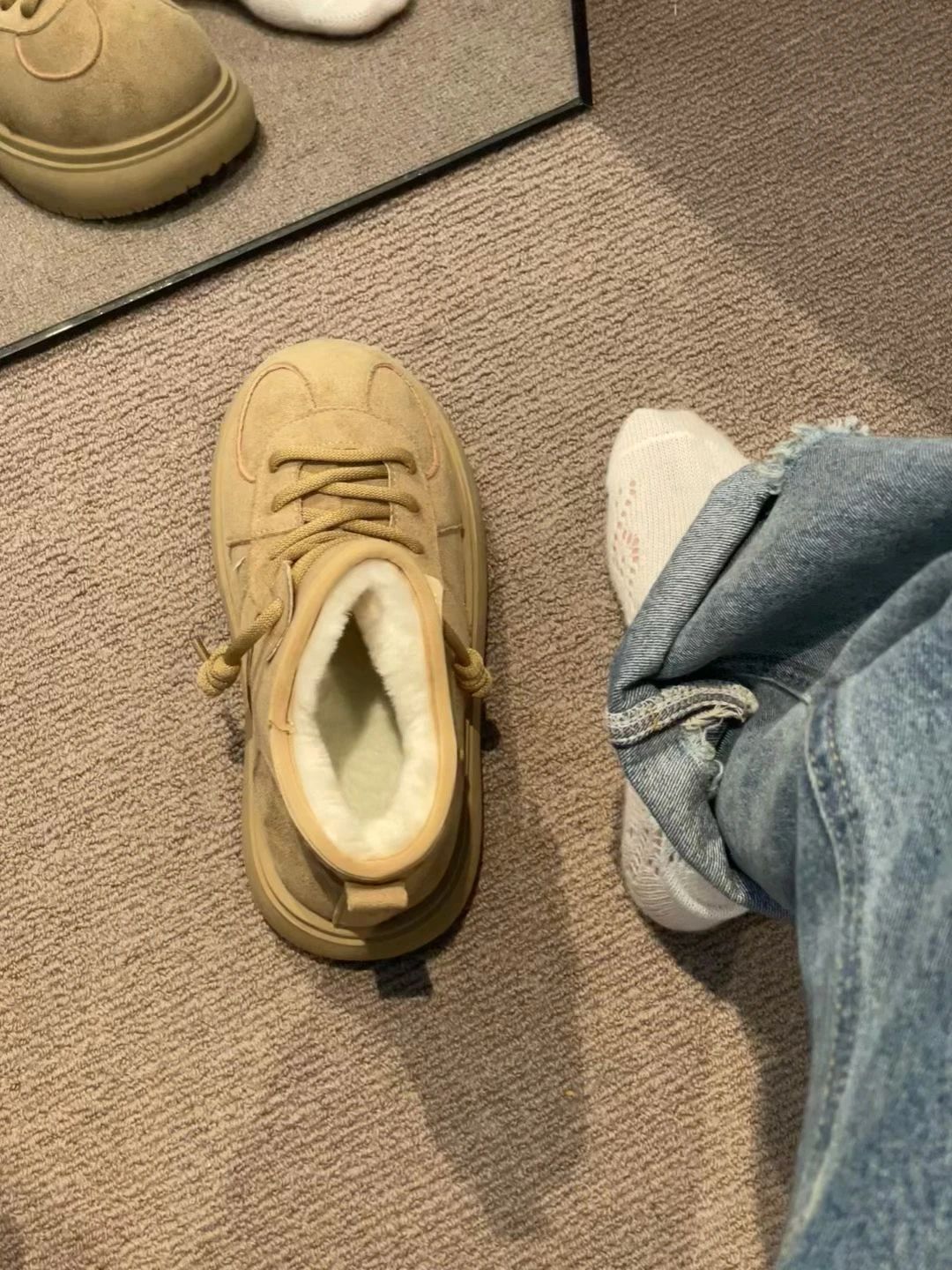 秋叶色 孜然色 花生酱 低帮 袢扣 皮革  - VALI鞋履AI设计主图