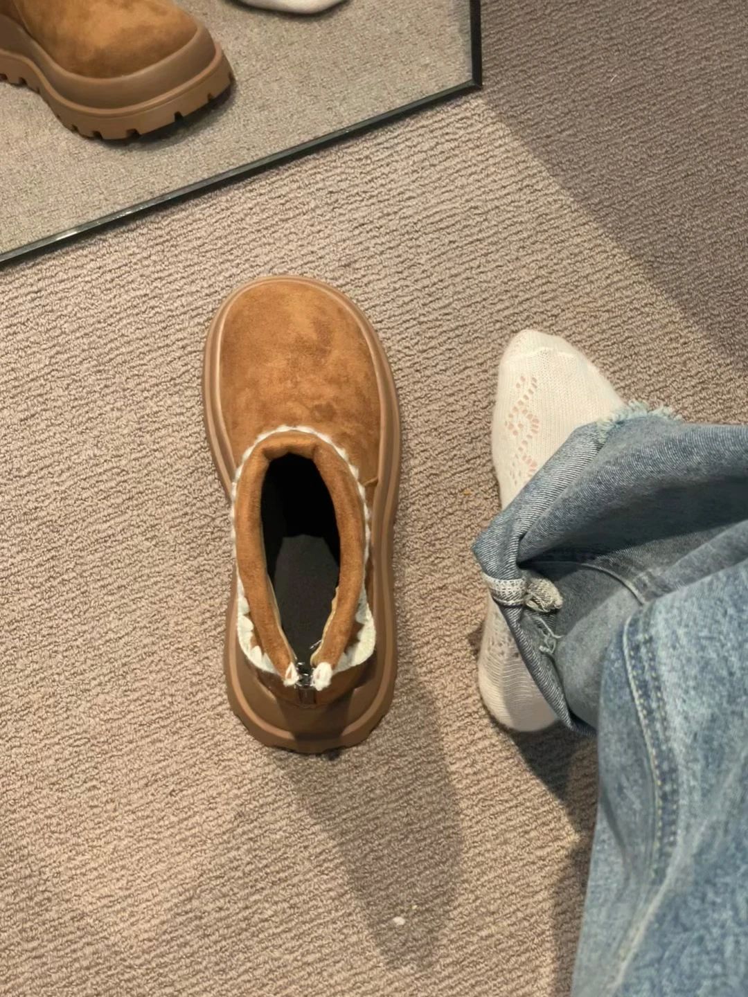 阿芬宾舍犬 比利时石块色 夜雾色 圆头 皮革 阿芬宾舍犬 比利时石块色 夜雾色 圆头 皮革 - VALI鞋履AI设计主图