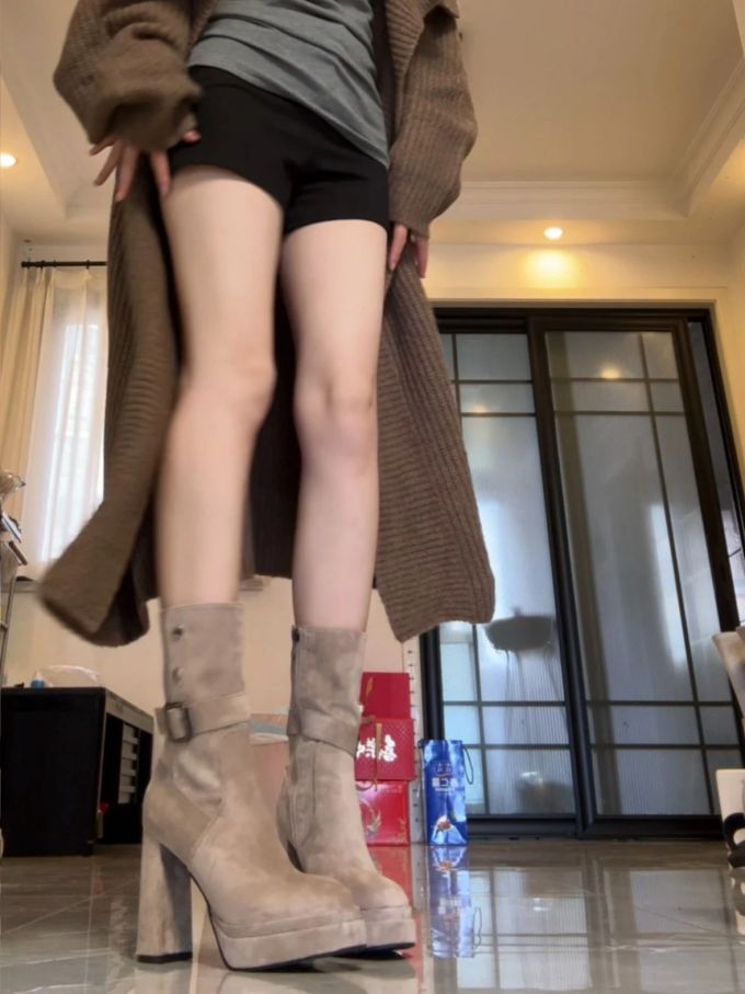 呢绒 A型 满印&循环 开衩 陨石色 咖啡褐色 可可