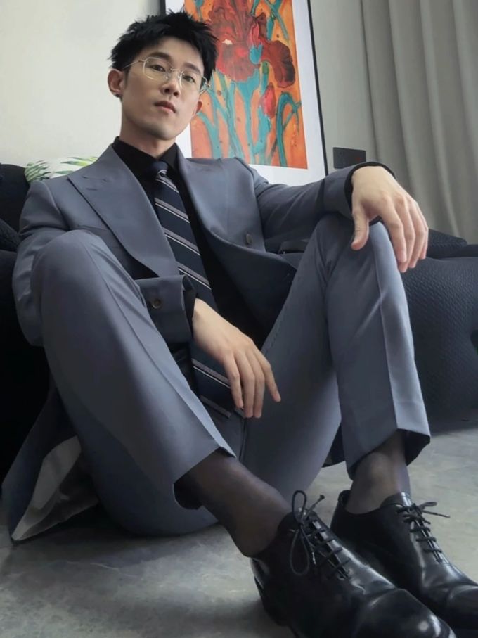 正装面料 暗深蓝黑色 幽蓝色 深灰蓝 基础扣饰 职业通勤 都市