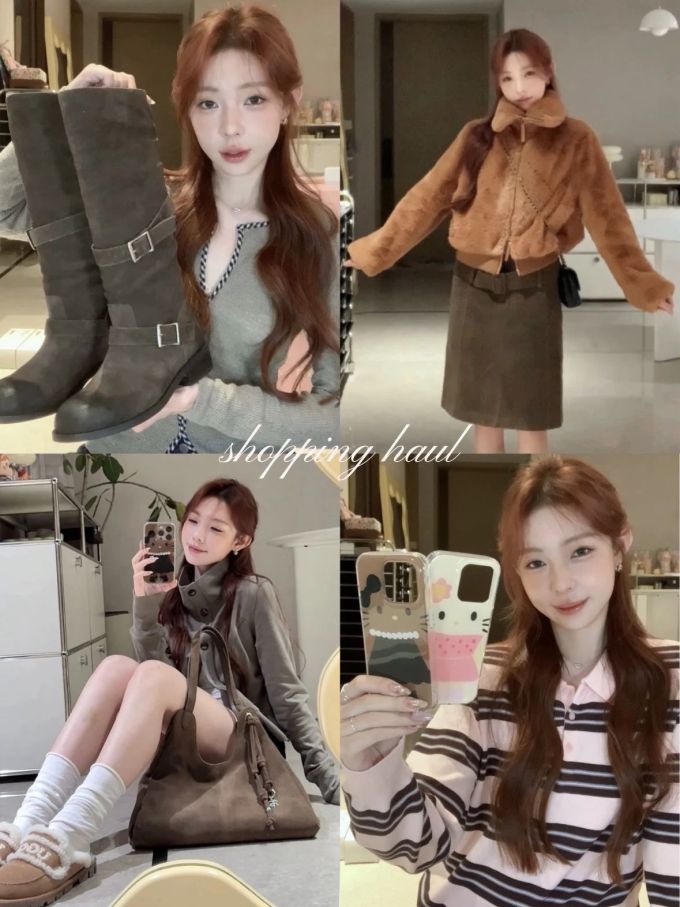 毛纺 衬衫领 中长袖 基础袖 满印&循环 条纹/波纹 菊苣咖啡 黑豆色 苍白灰 基础扣饰