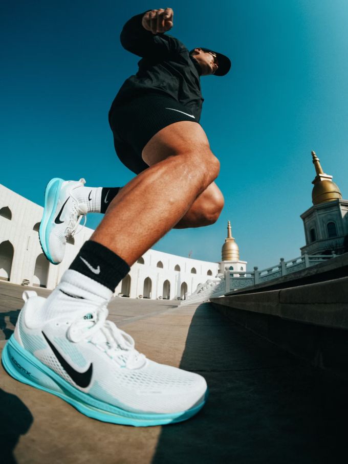 微蓝 温泉蓝 光蓝色 低帮 系带 网面