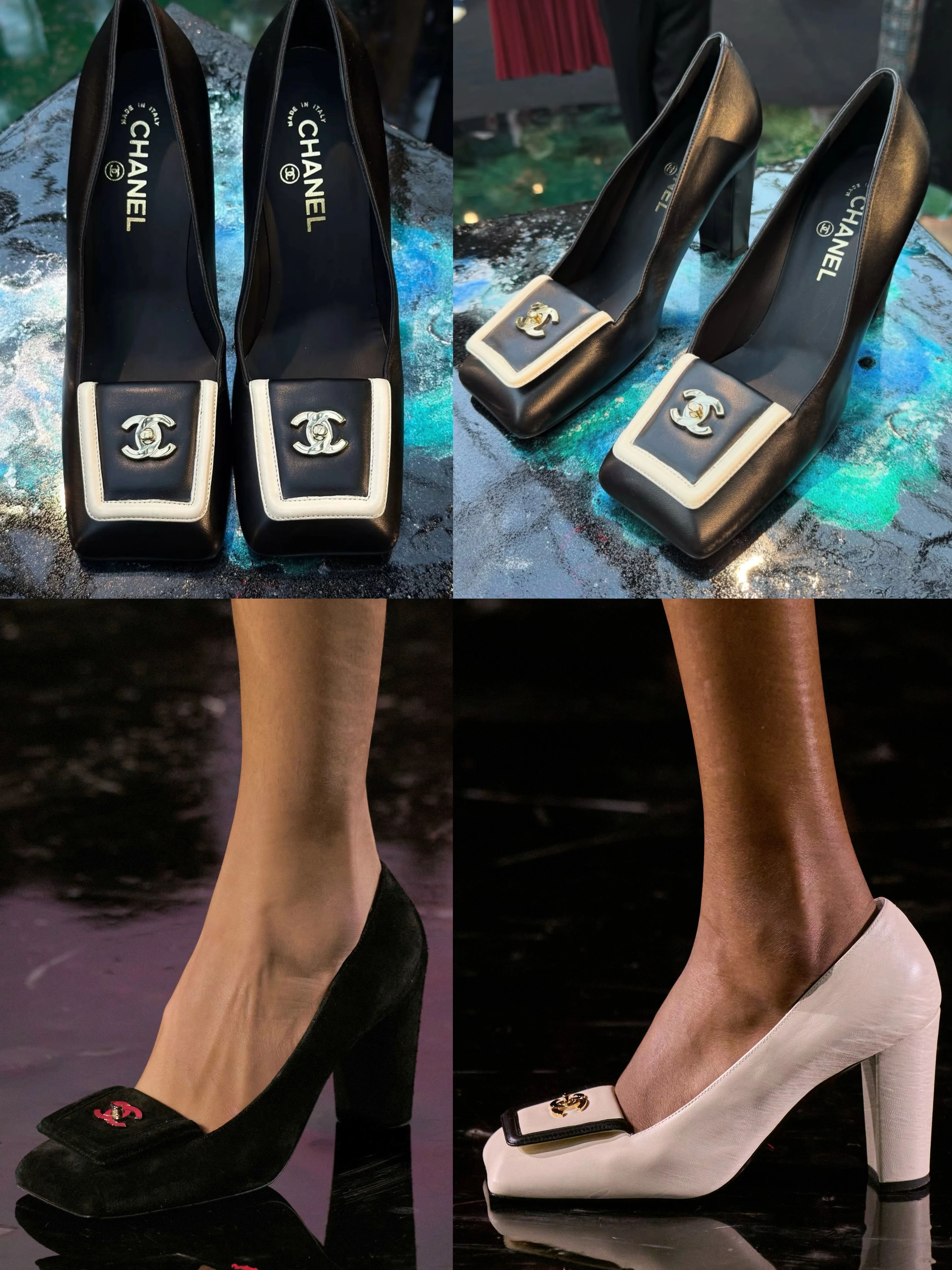 高跟 粗跟 燕尾服 深板岩色 湍流色 方头 低帮 一脚蹬 浅口鞋 皮革 高跟 粗跟 燕尾服 深板岩色 湍流色 方头 低帮 一脚蹬 浅口鞋 皮革 - VALI鞋履AI设计主图