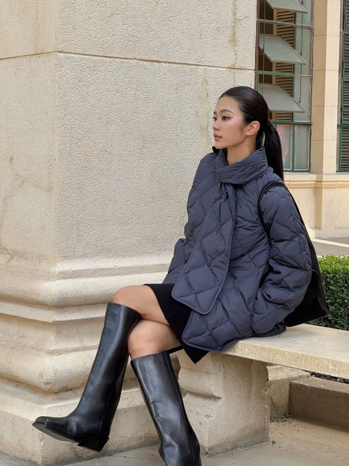 防护功能 O型 棉羽绒袖 绗缝 男中音蓝 夜影蓝 深靛蓝色 基础拉链