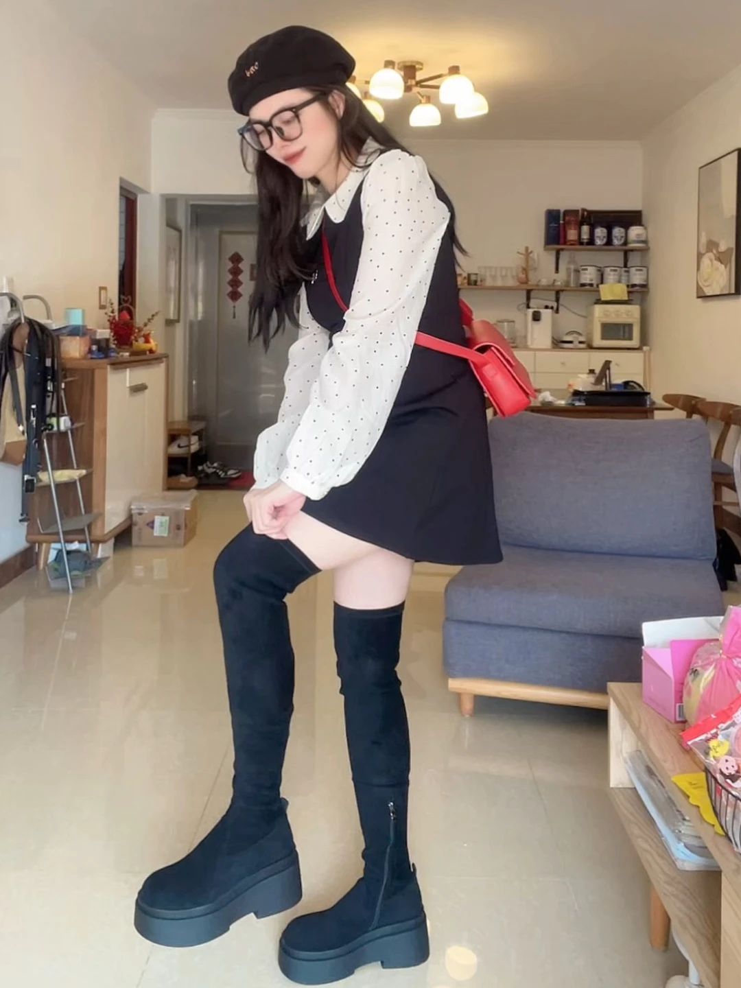 月光海洋 聚变蓝 陶器蓝 圆头 皮革  - VALI鞋履AI设计主图