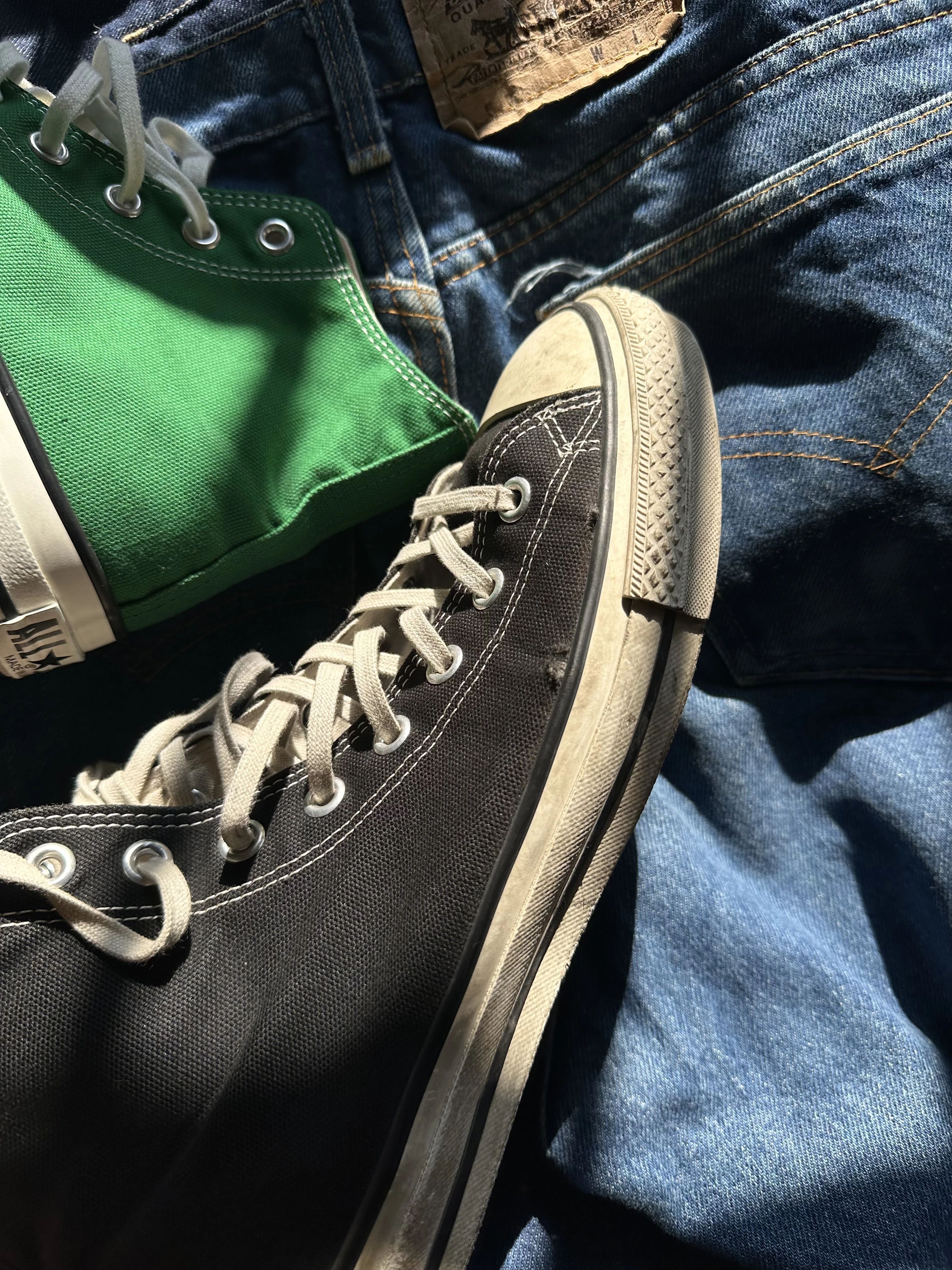 陨石色 橄榄黑 鳇鱼色 高帮 系带 布面  - VALI鞋履AI设计主图