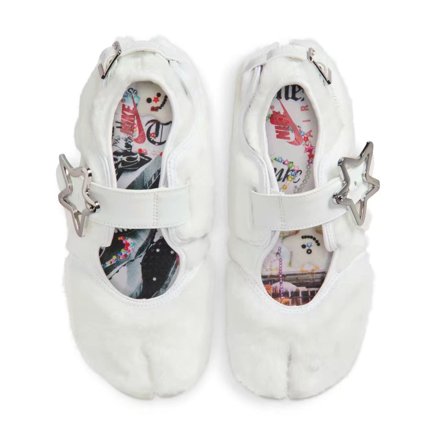 神秘蓝 踢踏舞鞋色 香槟白 异形头-分趾 中口鞋  - VALI鞋履AI设计主图