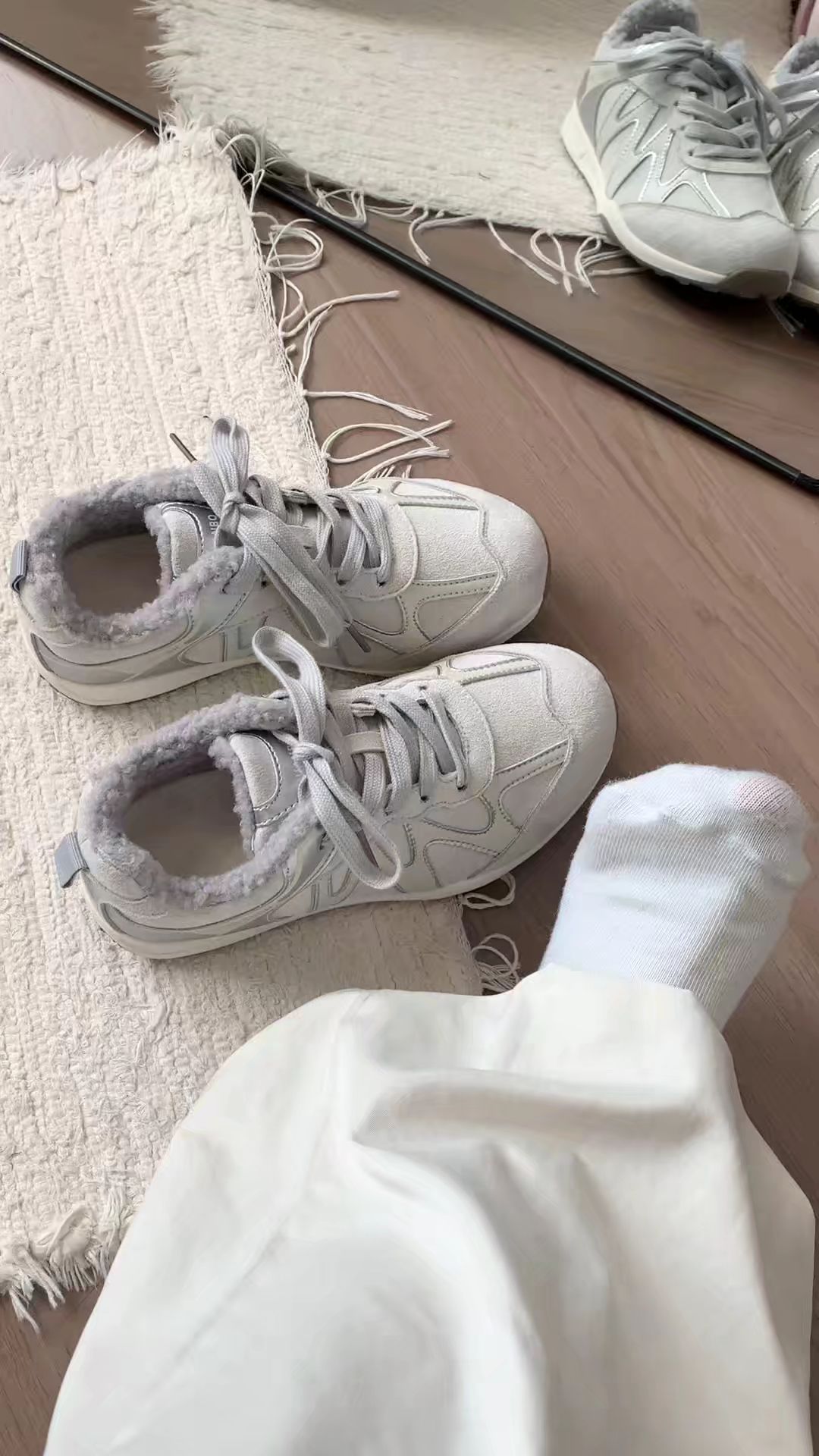 塔灰色 悬崖灰 蛋白石灰 低帮 系带 皮革  - VALI鞋履AI设计主图