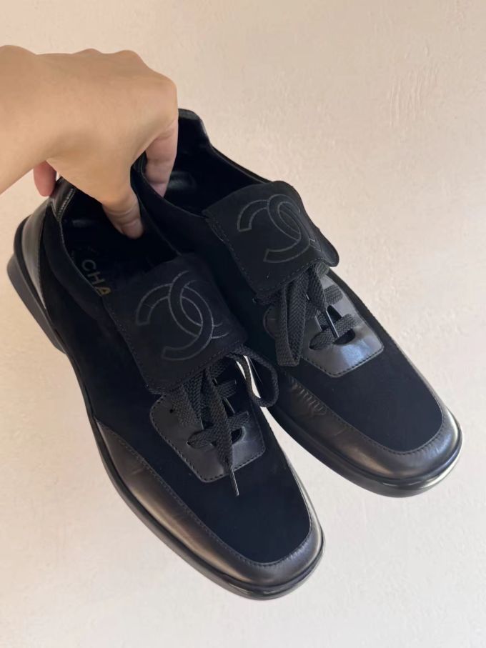 蓝黑色 地膜色 黑檀色 方头 低帮 皮革