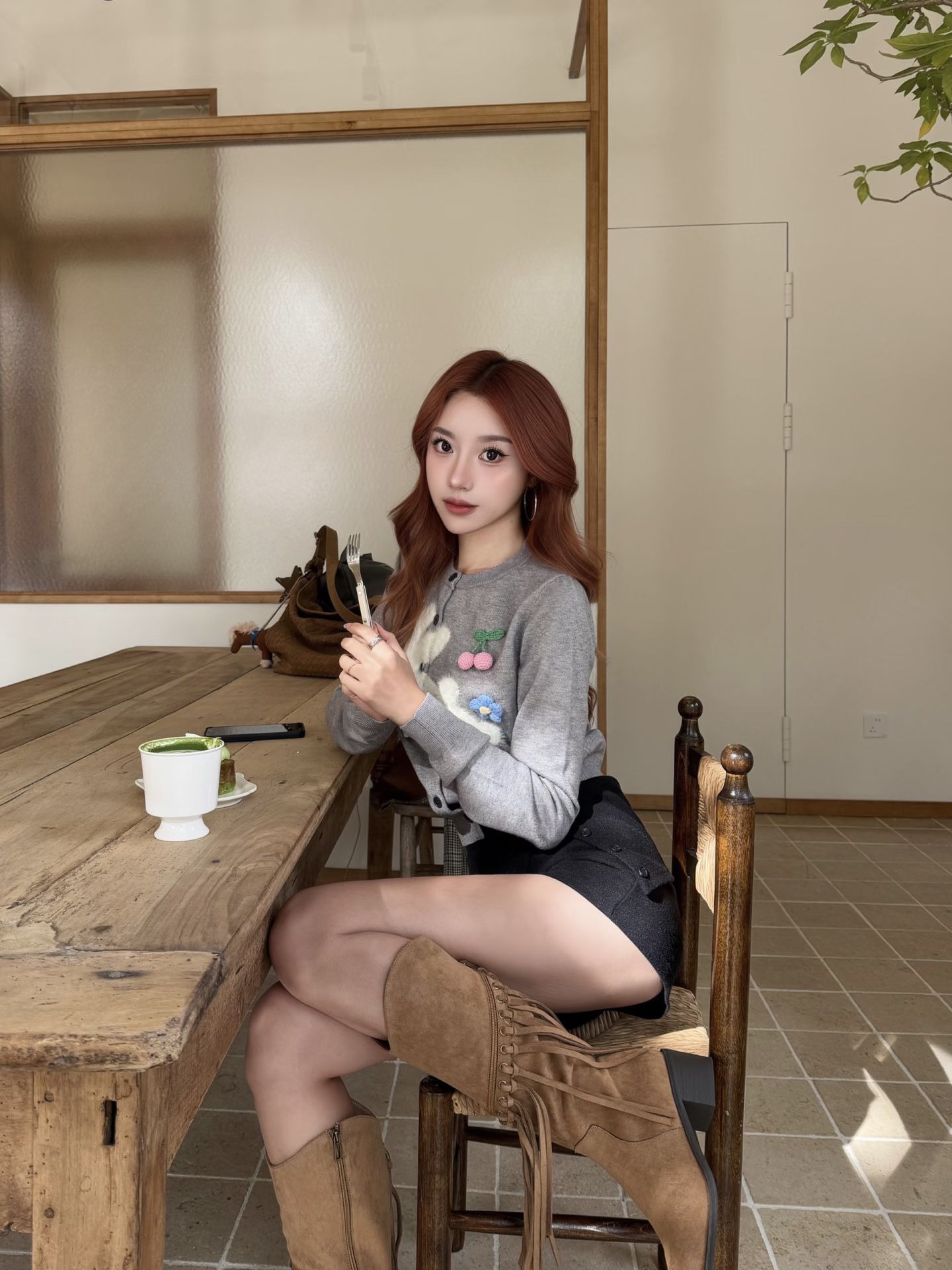 土拨鼠 褐菇 猎犬色 皮革  - VALI鞋履AI设计主图