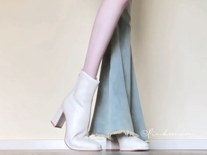 高跟 粗跟 糖粉 云雾色 皮革