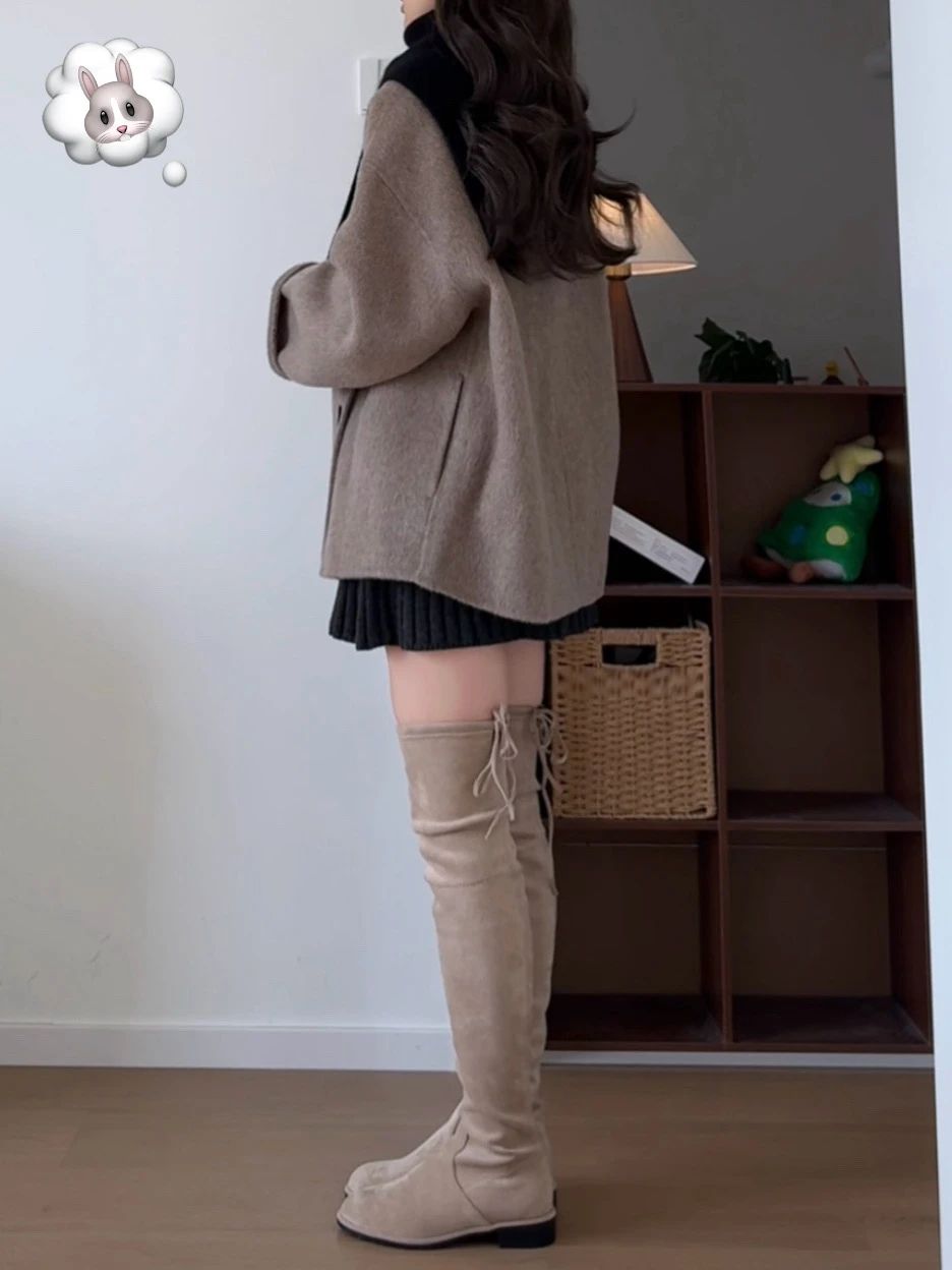 呢绒 H型 基础袖 棕色花岗岩 铁棕色 黄铁矿 基础扣饰 呢绒 H型 基础袖 棕色花岗岩 铁棕色 黄铁矿 基础扣饰 - VALI鞋履AI设计主图