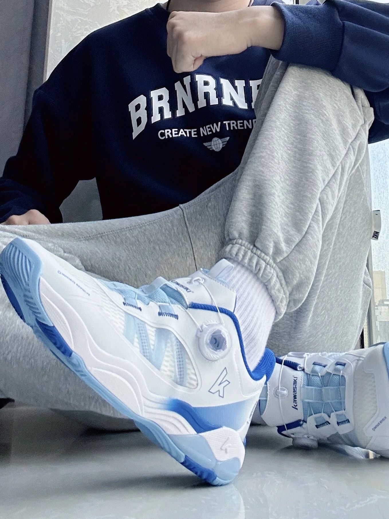 幻蓝色 亮白 蓝雀 低帮 BOA  - VALI鞋履AI设计主图