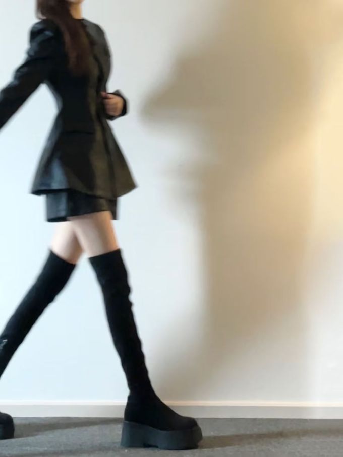 X型 翻驳领 中长袖 满印&循环 剪影