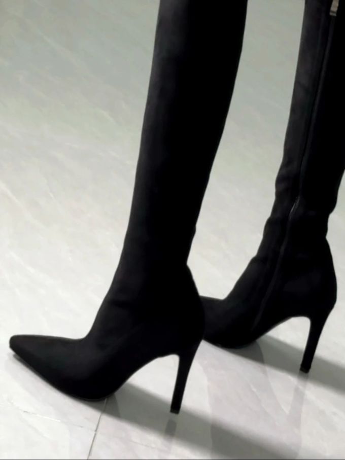 高跟 细跟 尖头 皮革