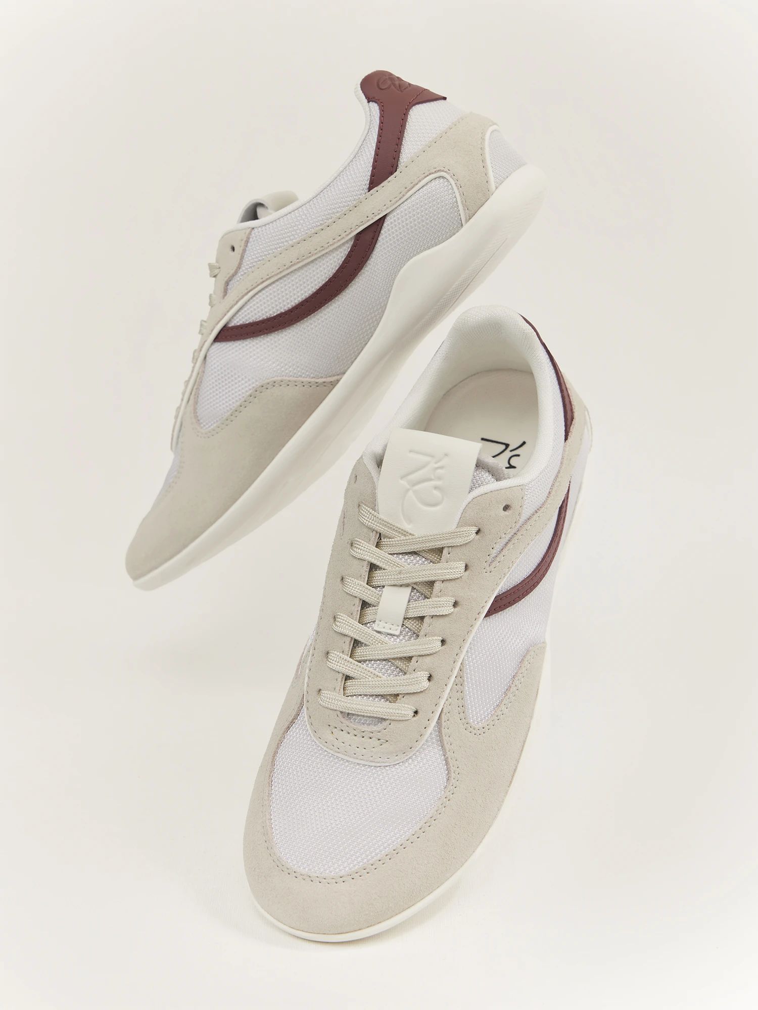 雨色 燕麦色 初霜 系带 布面  - VALI鞋履AI设计主图