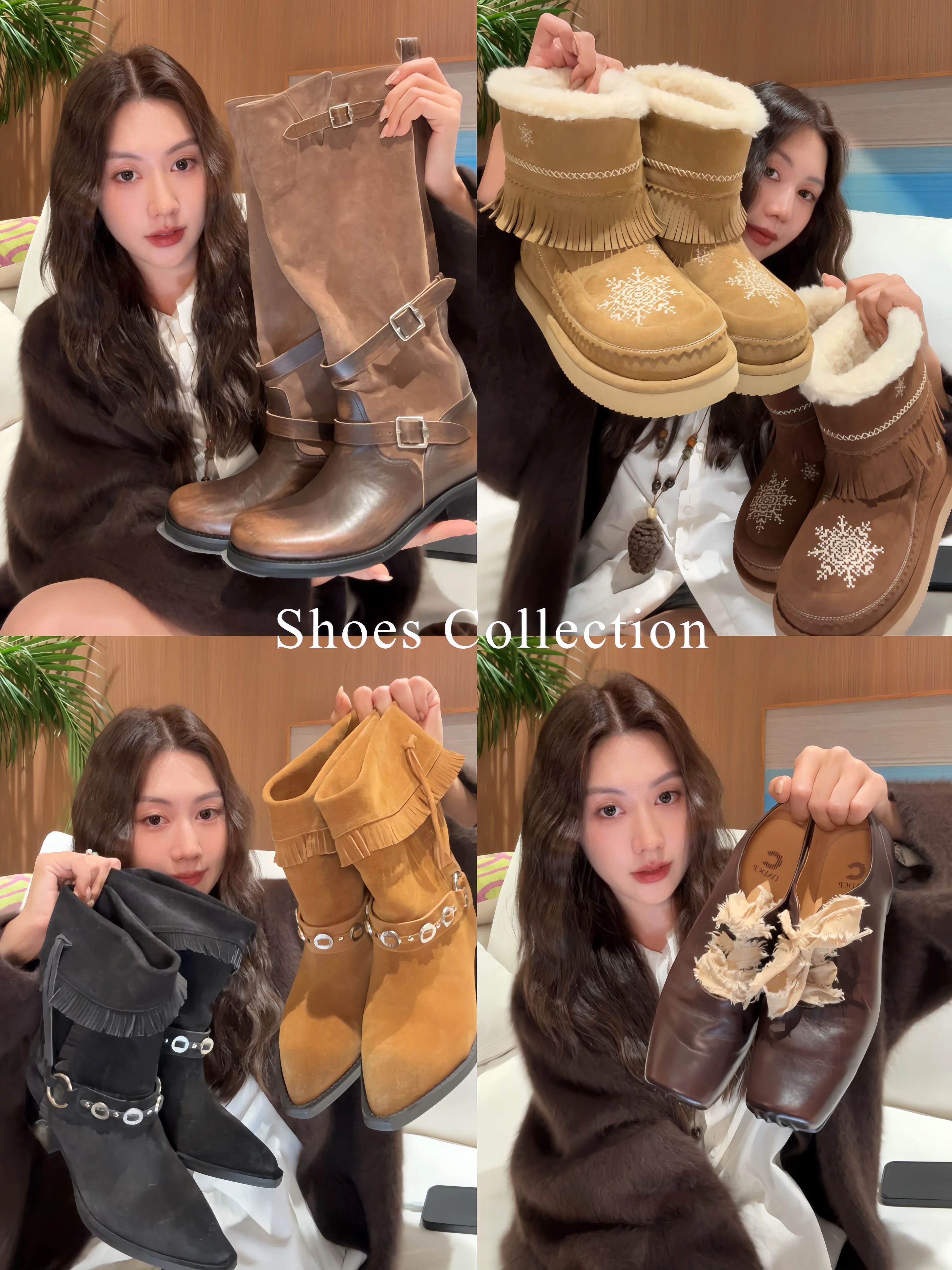 皮草面料 V领 中长袖  - VALI鞋履AI设计主图