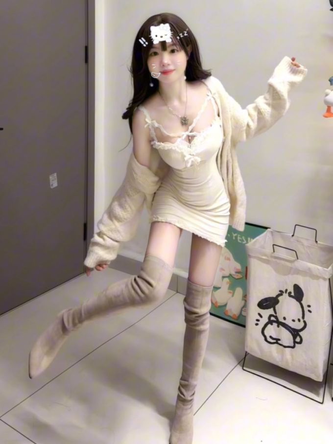 毛纺 H型 基础袖 细针 婴儿爽身粉 玉米饼 木薯粉色 性感