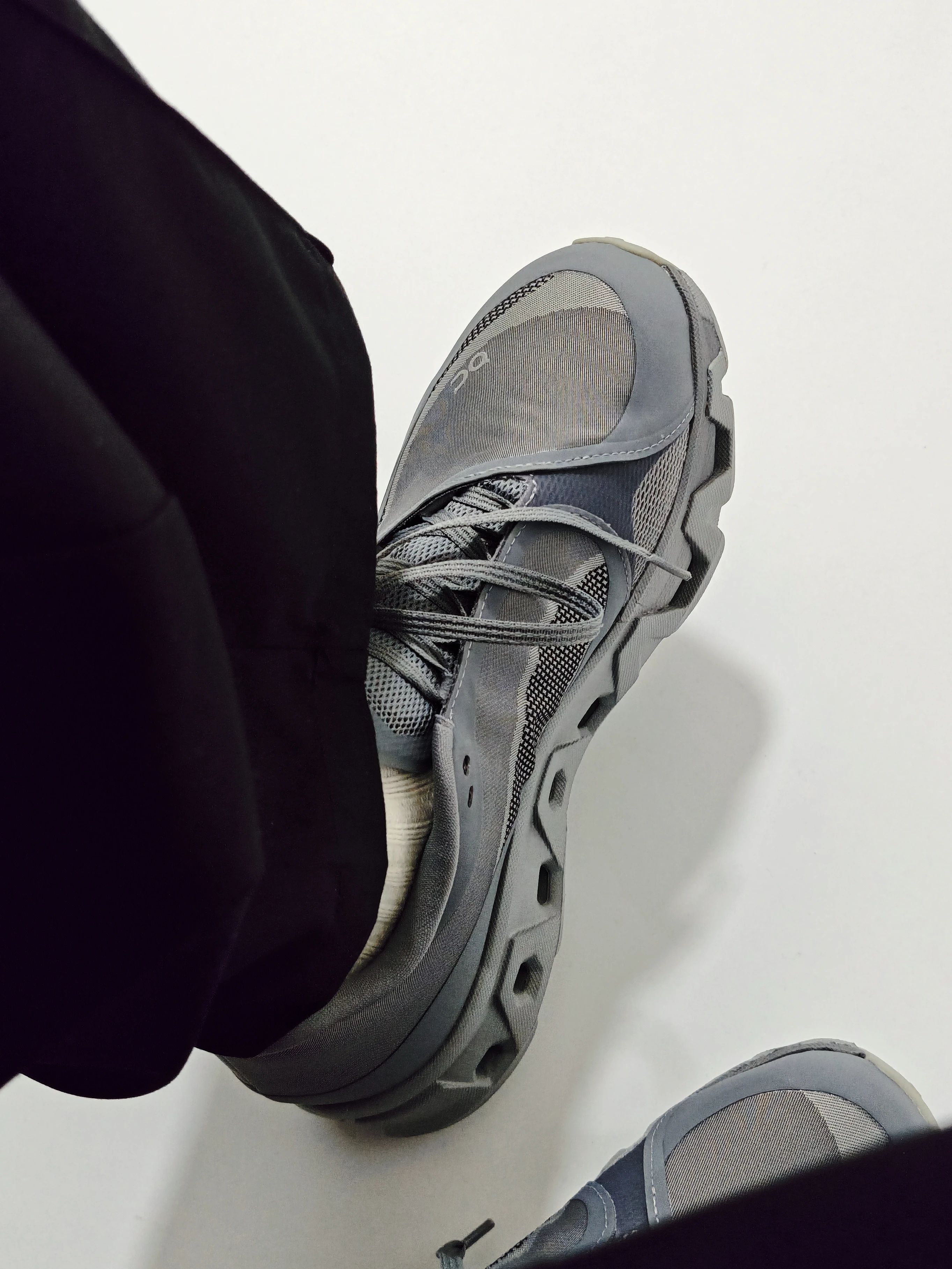 踢踏舞鞋色 夜雾色 石灰色 系带 布面  - VALI鞋履AI设计主图