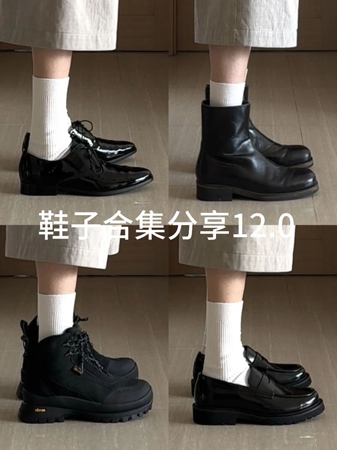 燕尾服 圆头 系带 皮革 