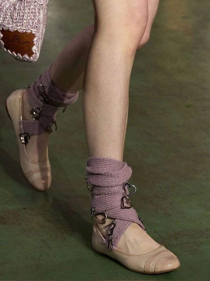 圆头 中口鞋 皮革